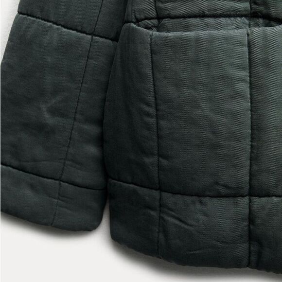 ZARA DOUBLE BREASTED QUILTED BOHO JACKET ZW COLLECTION - Picture 6 of 12